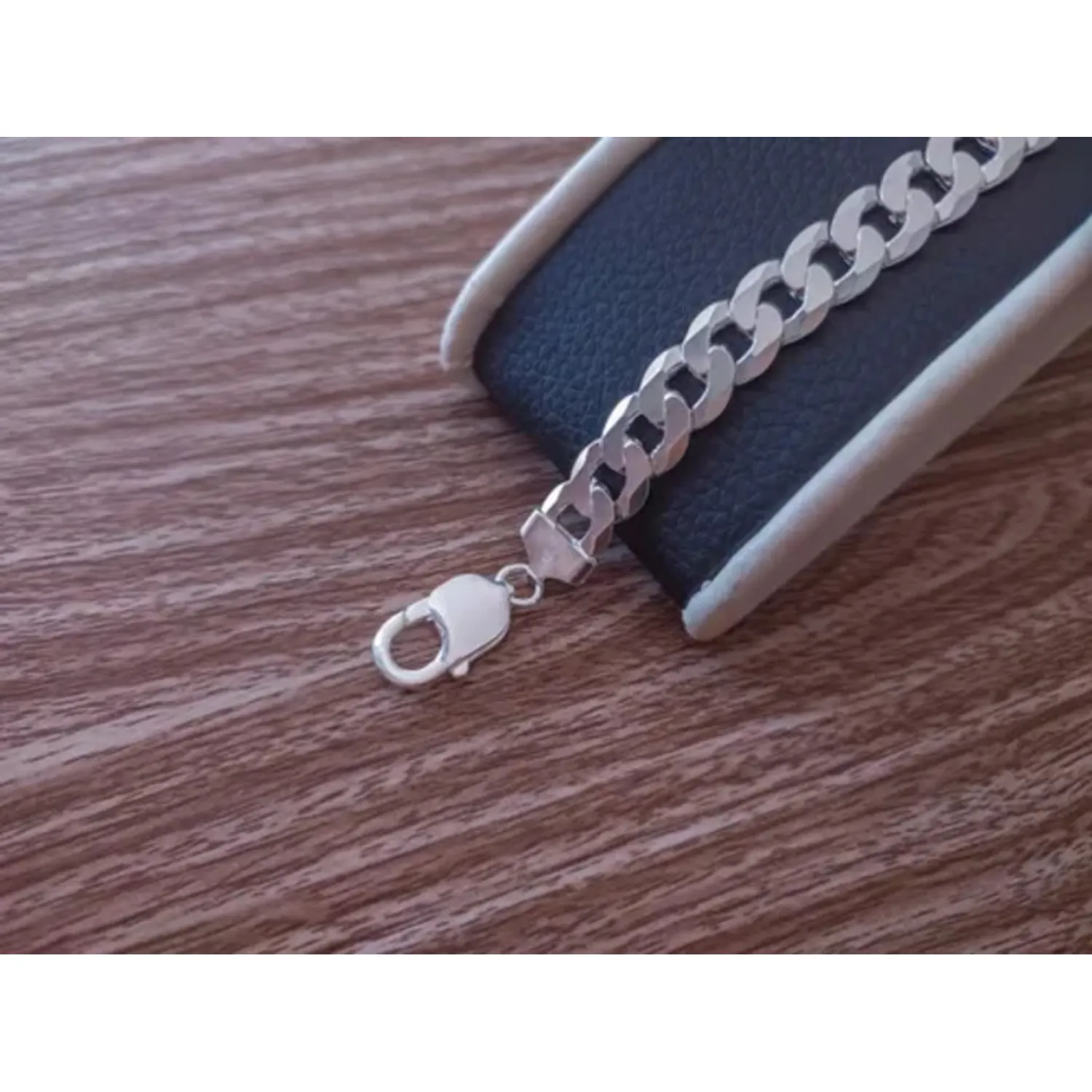 Pulsera Grumet Gruesa de Plata Italiana 925 para Hombre